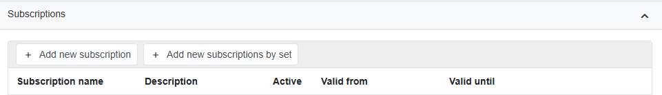 Abbildung 14: Add subscription via set