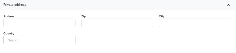 Abbildung 16: Adding of a private address